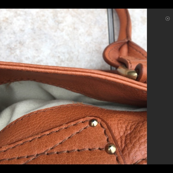 Besso caramel leather paddington lock bag - Picture 7 of 13
